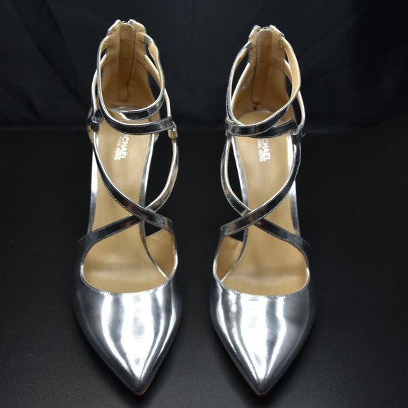 NEW Michael Kors Catia Pump, Size 11, NIB, Silver - Picture 3 of 8